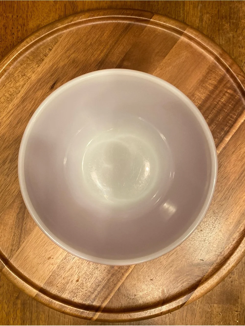 Pyrex 402 Vintage Red /White Solid Glass Mixing Bowl 1.5 Quart 7in Round 1950s